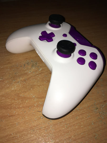 white purple xbox one controller